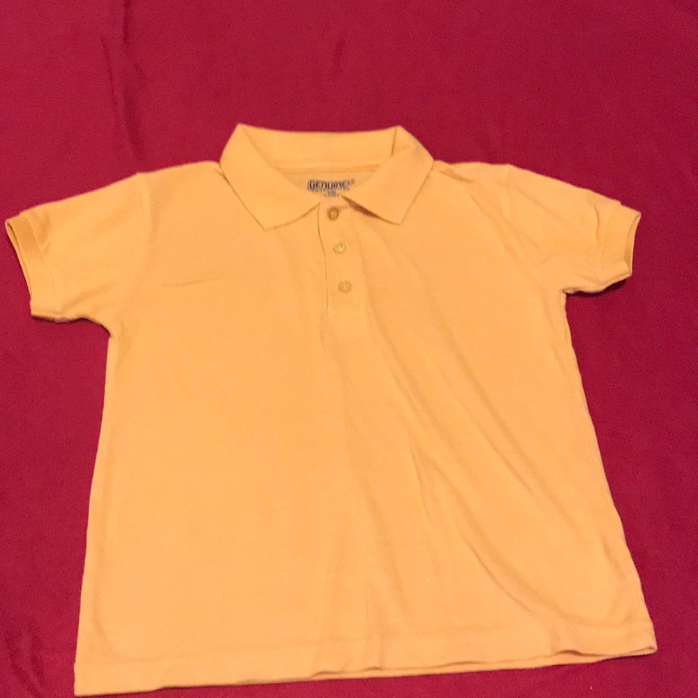 Genuine School Uniforms Size S (8) mustard polo